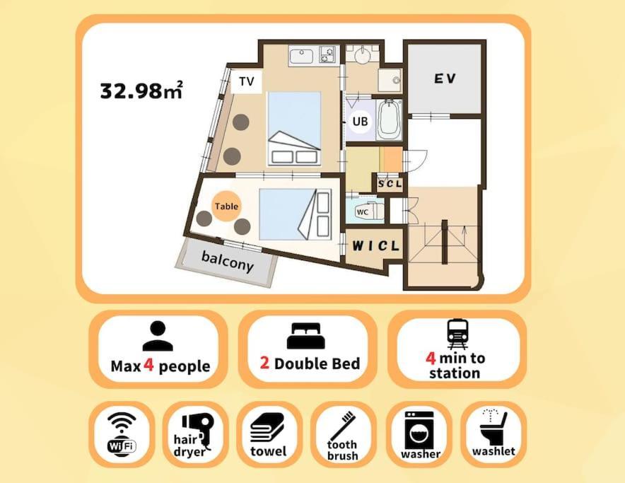 701 Residential Hotel Alex Usjまで1駅5分 Osaka Exterior foto